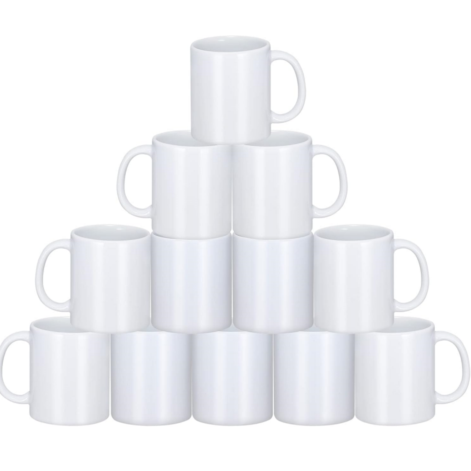 Sublimation Mug White - Керамические кружки HTVRONT для сублимации, белые,