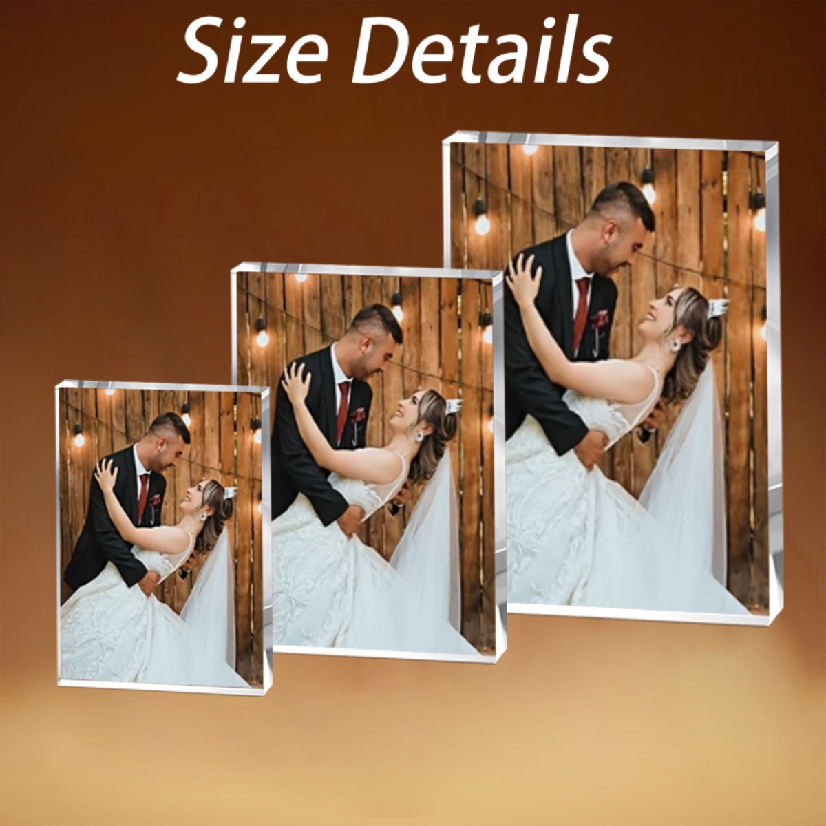 Photo Acrylic Block - Персонализированная 2D-фотопамятка из акрила — эксклюзивный