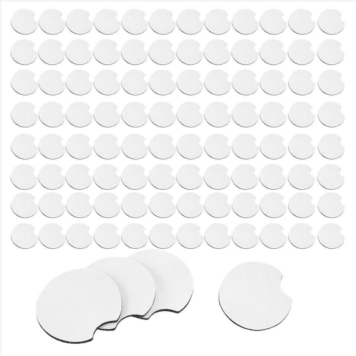 Coaster Sublimation Blank - AA83 100 шт. пустых автомобильных подставок