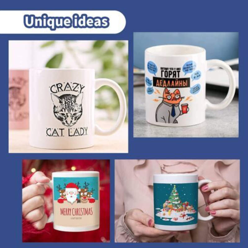 Керамические кружки HTVRONT дл – обзор и цена Sublimation Mug White