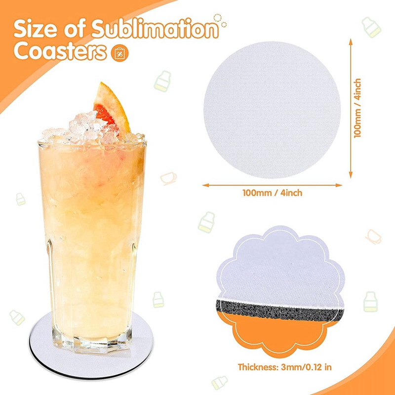 Круглые подставки под чашки дл – обзор и цена Coaster Sublimation Blank